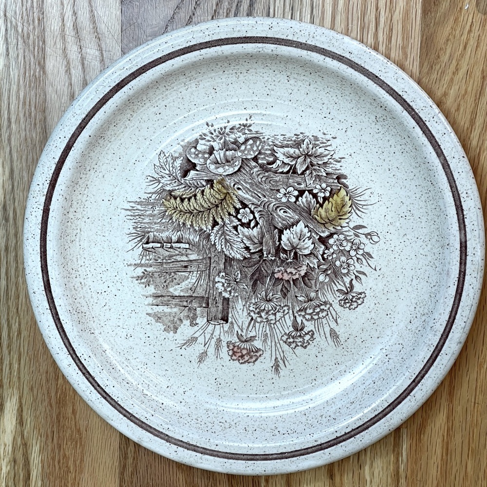 Homespun Stonecast by Churchill 10” plate